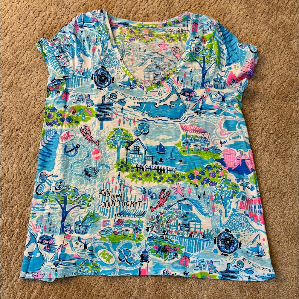 Lilly Loves Nantucket Etta V-neck Top